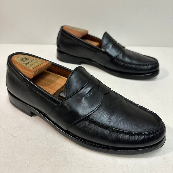 NEW HEELS Rancourt & Co. Weltline Penny Loafers Black Handsewn Maine USA 10.5 D - Picture 5 of 12